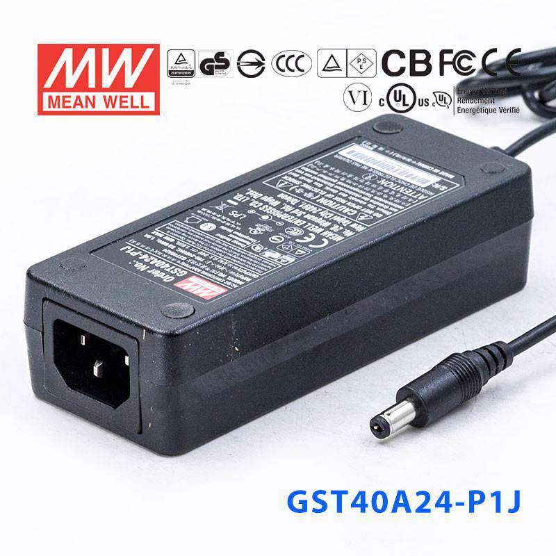 Mean Well GST40A24 - P1J Power Supply 40W 24V - GST40A24 - P1J - powersupplymall.com