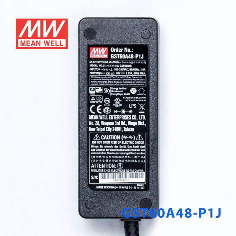 Mean Well GST60A48 - P1J Power Supply 60W 48V - GST60A48 - P1J - powersupplymall.com