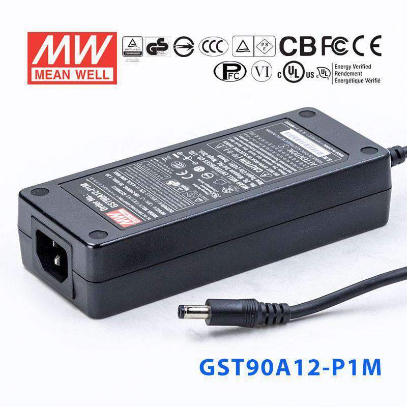 Mean Well GST90A12 - P1M Power Supply 80W 12V - GST90A12 - P1M - powersupplymall.com