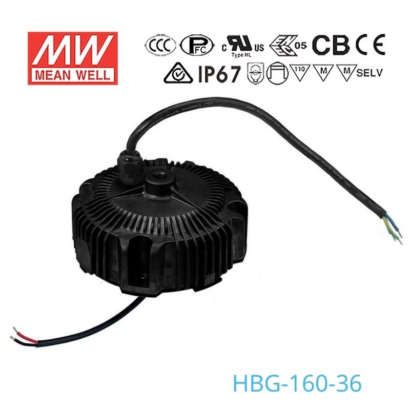 Mean Well HBG - 160 - 36 Power Supply 160W 36V - HBG - 160 - 36 - powersupplymall.com