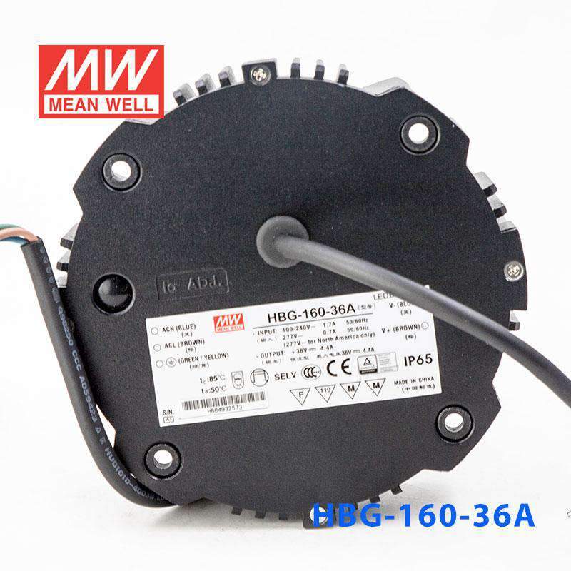 Mean Well HBG-160-36A Power Supply 160W 36V - Adjustable 4.4A - HBG-160-36A - powersupplymall.com