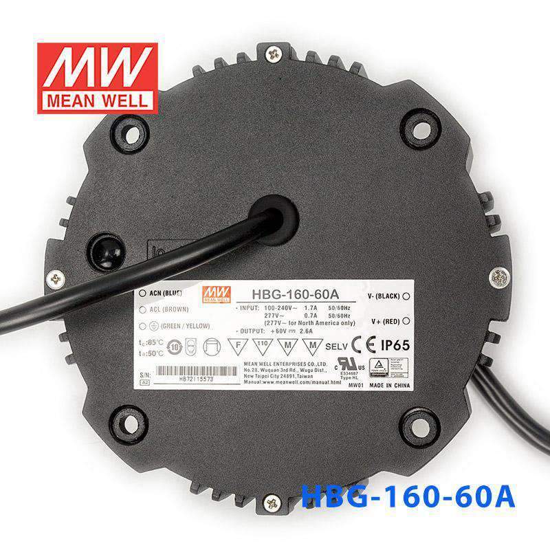 Mean Well HBG - 160 - 60A Power Supply 160W 60V - Adjustable - HBG-160-60A - powersupplymall.com