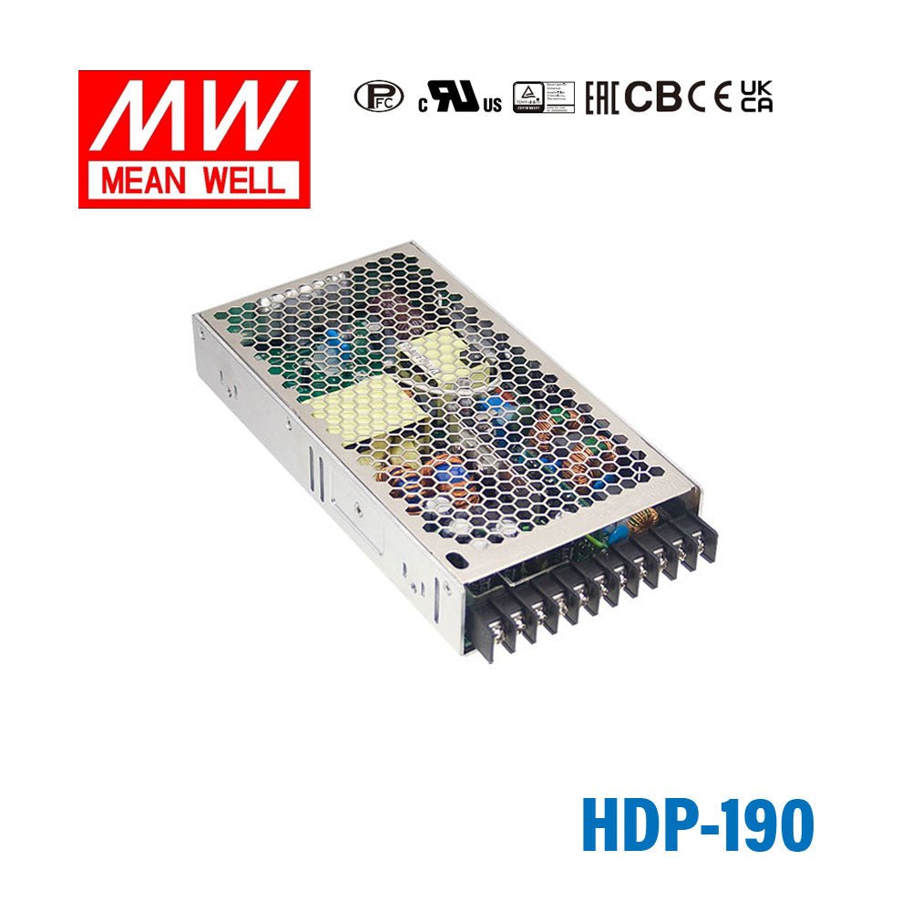Mean Well HDP-190 Dual Output with PFC Function Switching Power Supply 33A - HDP-190 - powersupplymall.com