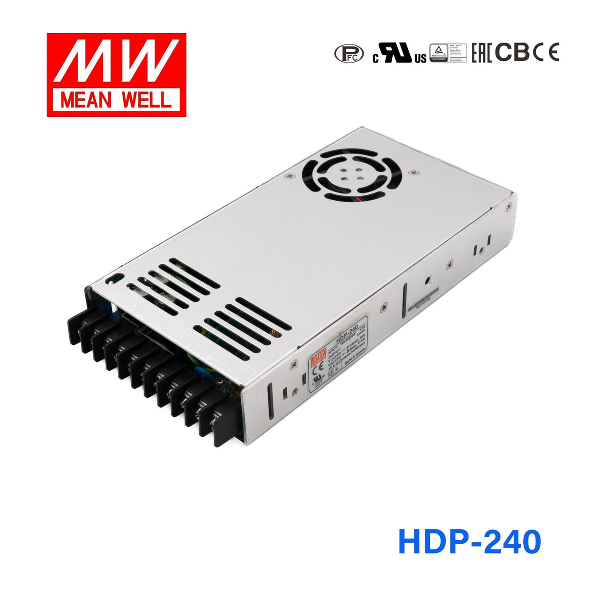Mean Well HDP - 240 Dual Output with PFC Function Switching Power Supply - HDP - 240 - powersupplymall.com