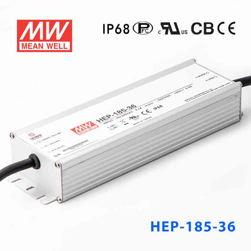 Mean Well HEP - 185 - 36 Power Supply 187.2W 36V - HEP - 185 - 36 - powersupplymall.com