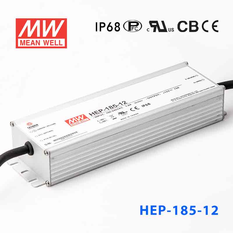Mean Well HEP - 185 - 54A Power Supply 186.3W 54V - HEP - 185 - 54A - powersupplymall.com