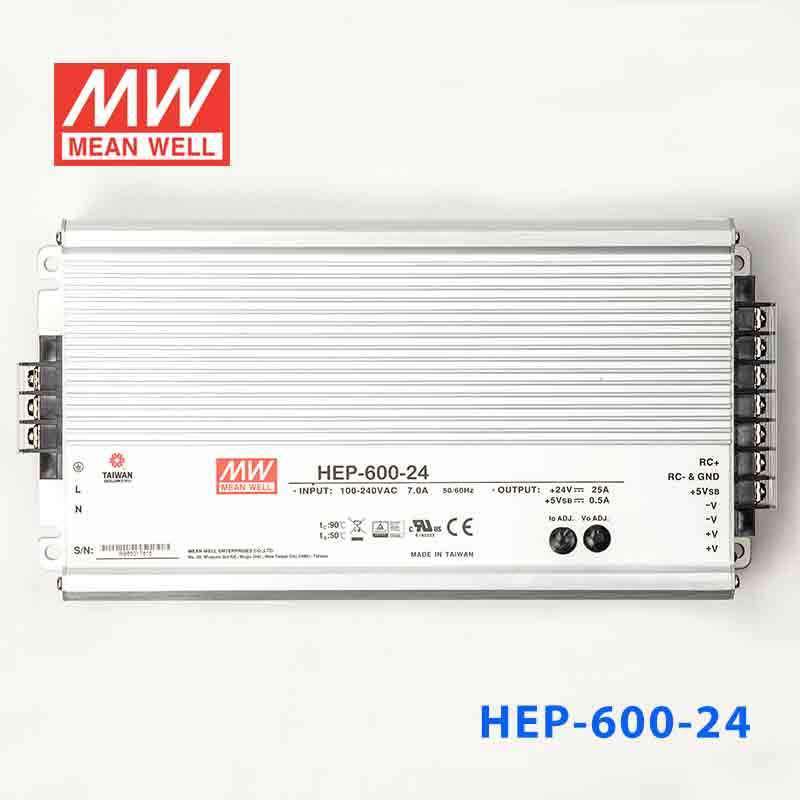 Mean Well HEP - 600 - 24 Power Supply 600W 24V - HEP - 600 - 24 - powersupplymall.com