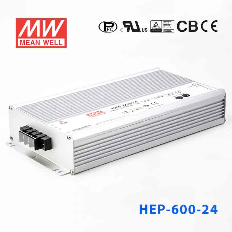 Mean Well HEP - 600 - 24A Power Supply 600W 24V - HEP - 600 - 24A - powersupplymall.com
