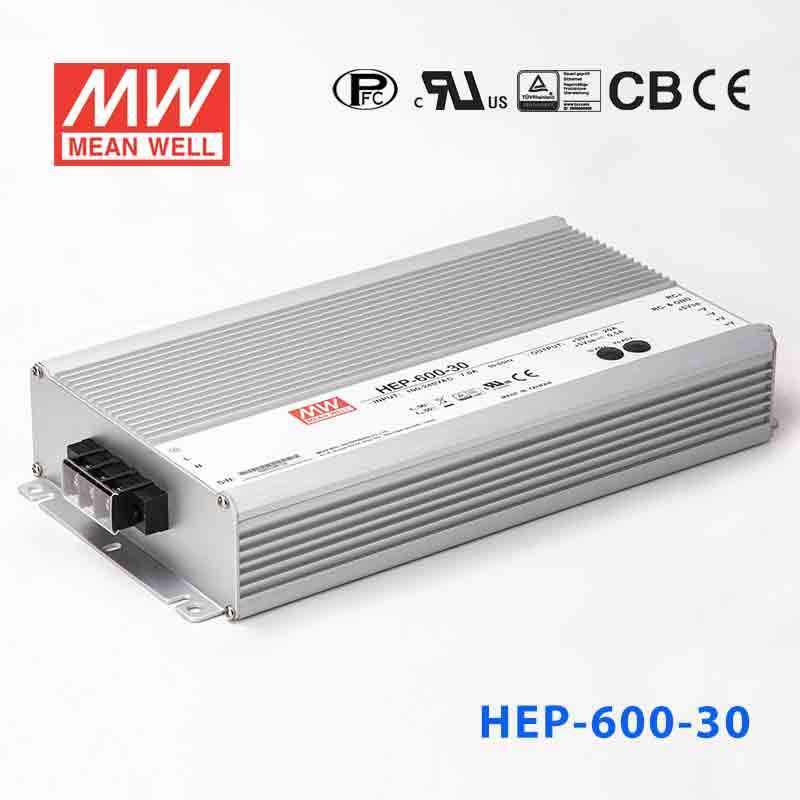 Mean Well HEP - 600 - 30 Power Supply 600W 30V - HEP - 600 - 30 - powersupplymall.com