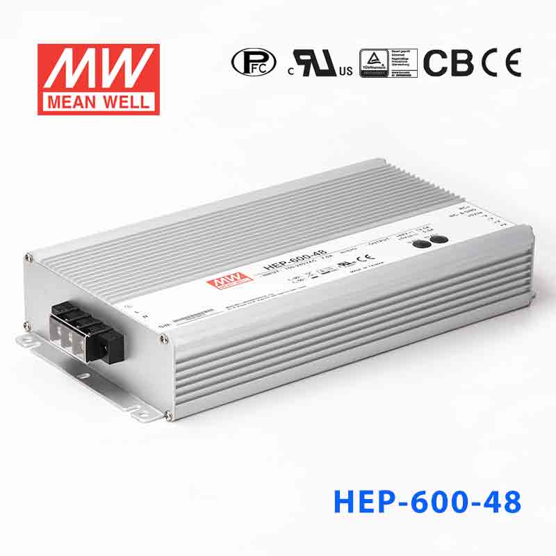 Mean Well HEP - 600 - 48A Power Supply 600W 48V - HEP - 600 - 48A - powersupplymall.com