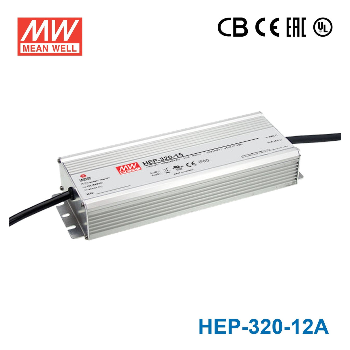 Mean Well HEP Series Power Supply 12V(100~600W) - - powersupplymall.com