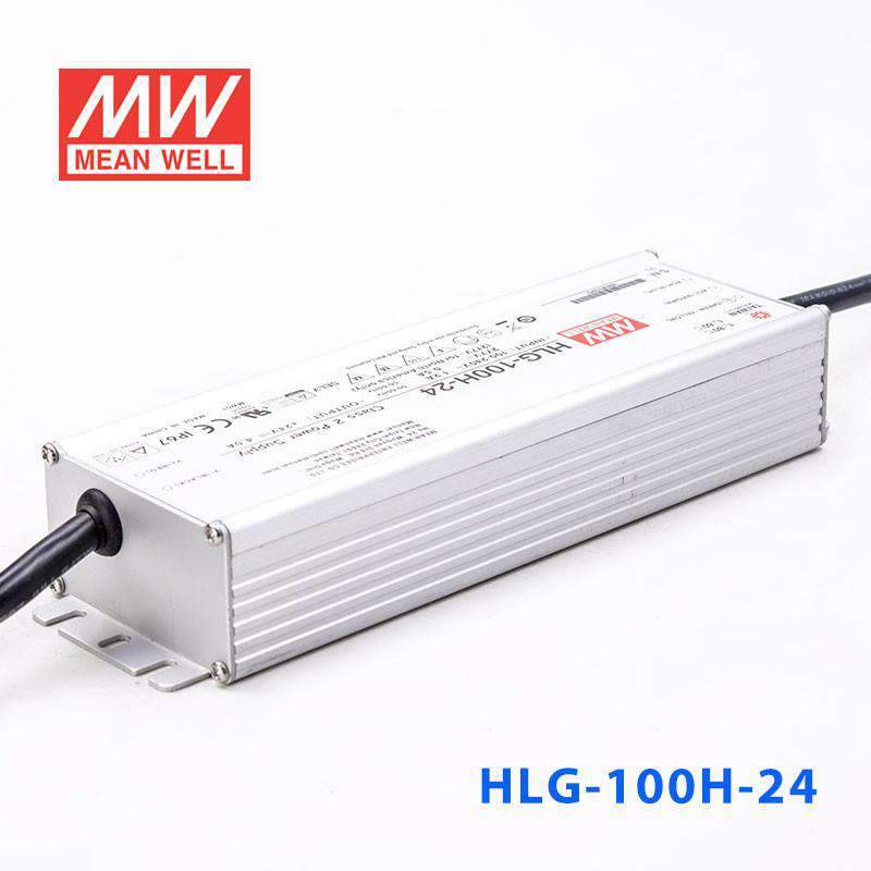 Mean Well HLG - 100H - 24 Power Supply 100W 24V - HLG - 100H - 24 - powersupplymall.com