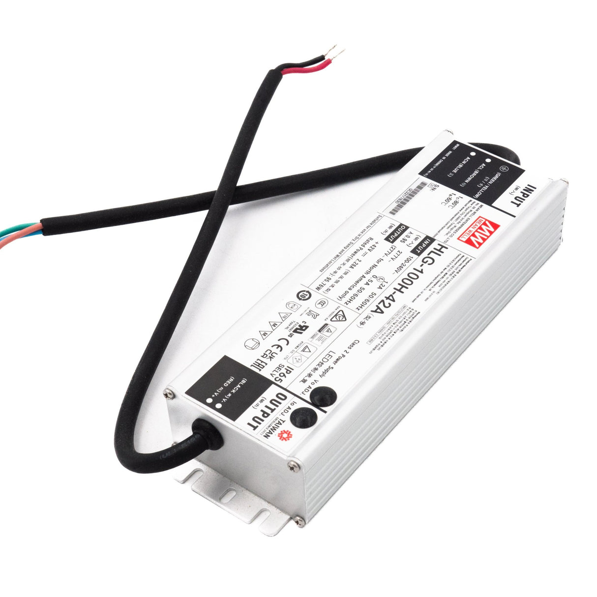 Mean Well HLG - 100H - 42A Power Supply 100W 42V - Adjustable - HLG-100H-42A - powersupplymall.com