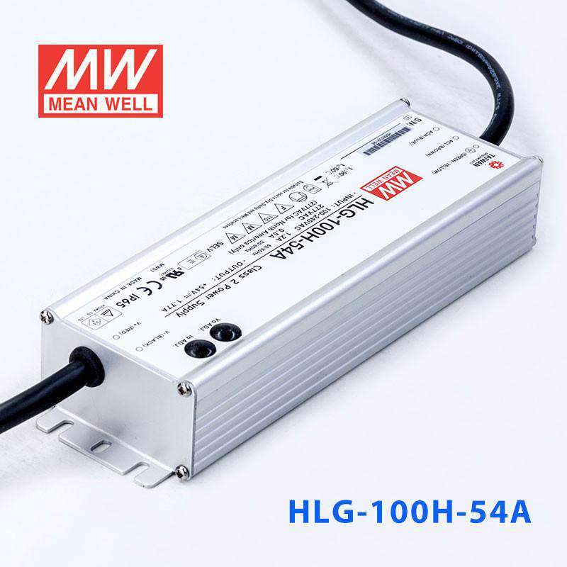 Mean Well HLG - 100H - 54A Power Supply 100W 54V - Adjustable - HLG - 100H - 54A - powersupplymall.com
