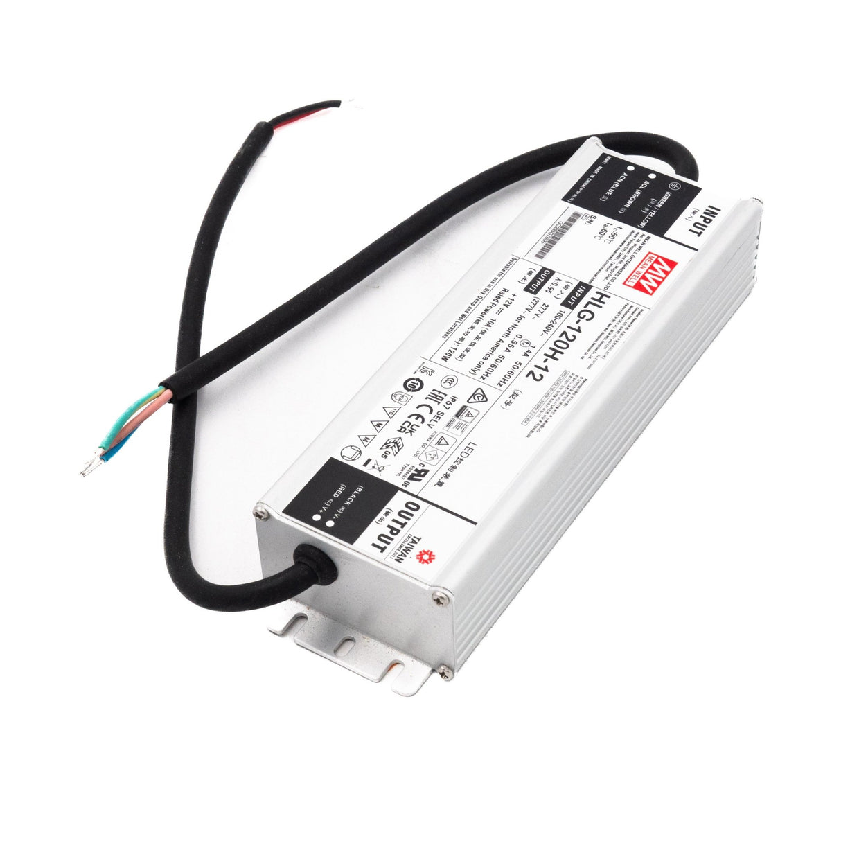 Mean Well HLG - 120H - 12 Power Supply 120W 12V - HLG - 120H - 12 - powersupplymall.com