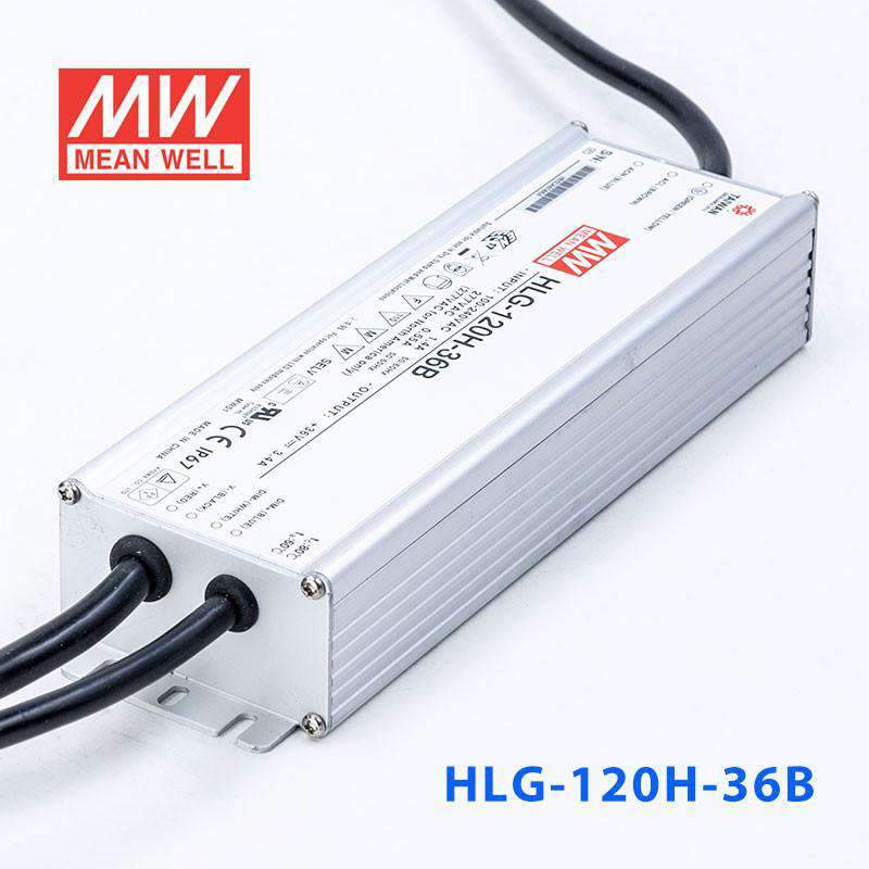 Mean Well HLG - 120H - 36B Power Supply 120W 36V - Dimmable - HLG - 120H - 36B - powersupplymall.com