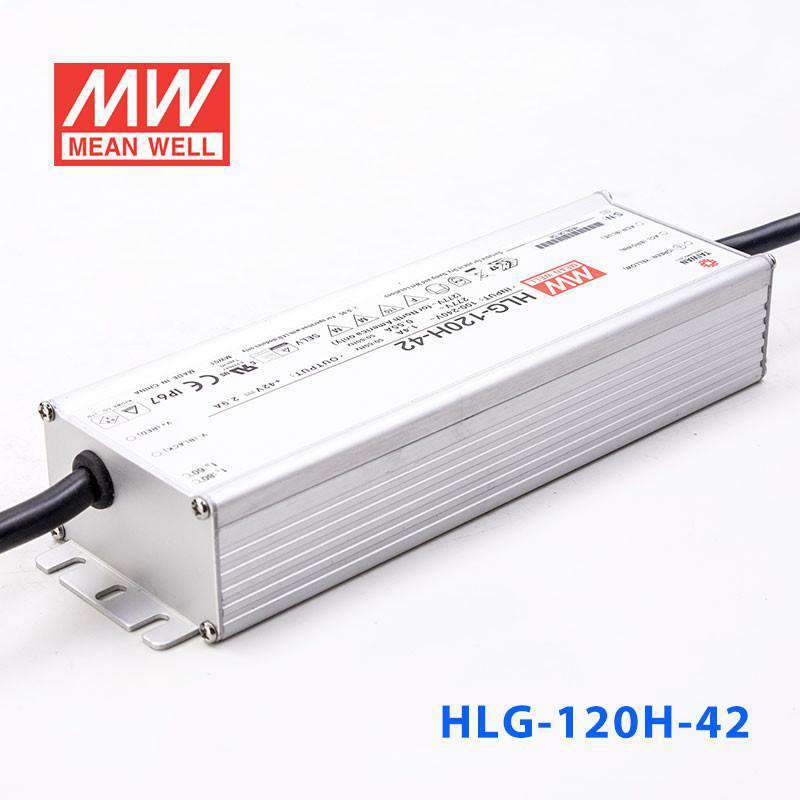 Mean Well HLG-120H-42 Power Supply 120W 42V 2.9A - HLG-120H-42 - powersupplymall.com