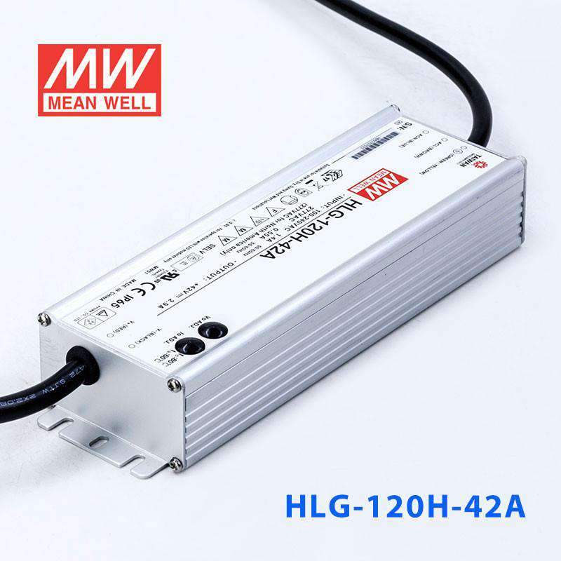 Mean Well HLG - 120H - 42A Power Supply 120W 42V - Adjustable - HLG - 120H - 42A - powersupplymall.com