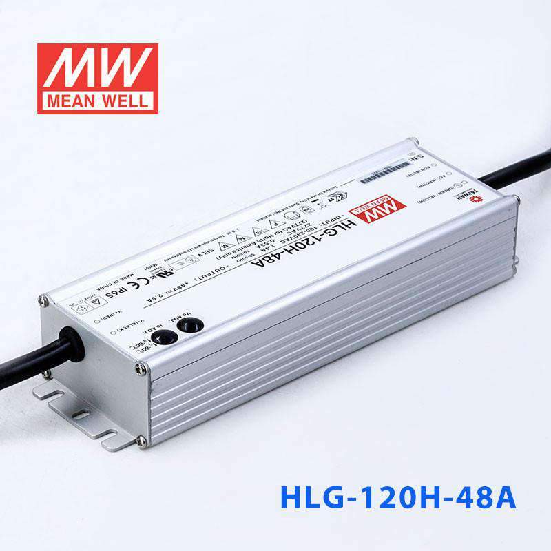 Mean Well HLG - 120H - 48A Power Supply 120W 48V - Adjustable - HLG - 120H - 48A - powersupplymall.com