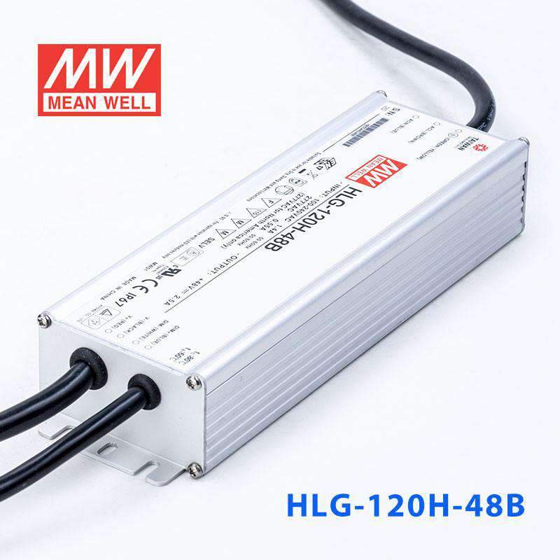 Mean Well HLG - 120H - 48B Power Supply 120W 48V - Dimmable - HLG - 120H - 48B - powersupplymall.com