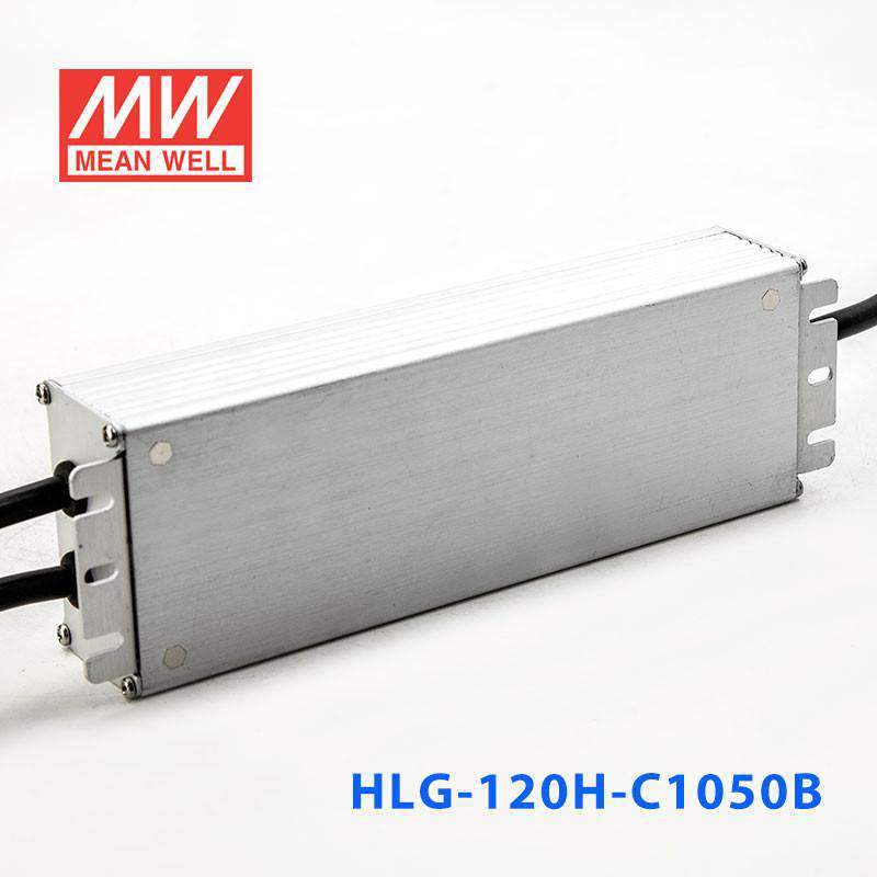 Mean Well HLG - 120H - C1050B Power Supply 155.4W 1050mA - Dimmable - HLG - 120H - C1050B - powersupplymall.com