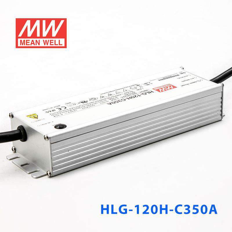 Mean Well HLG - 120H - C350A Power Supply 150.5W 350mA - Adjustable - HLG - 120H - C350A - powersupplymall.com