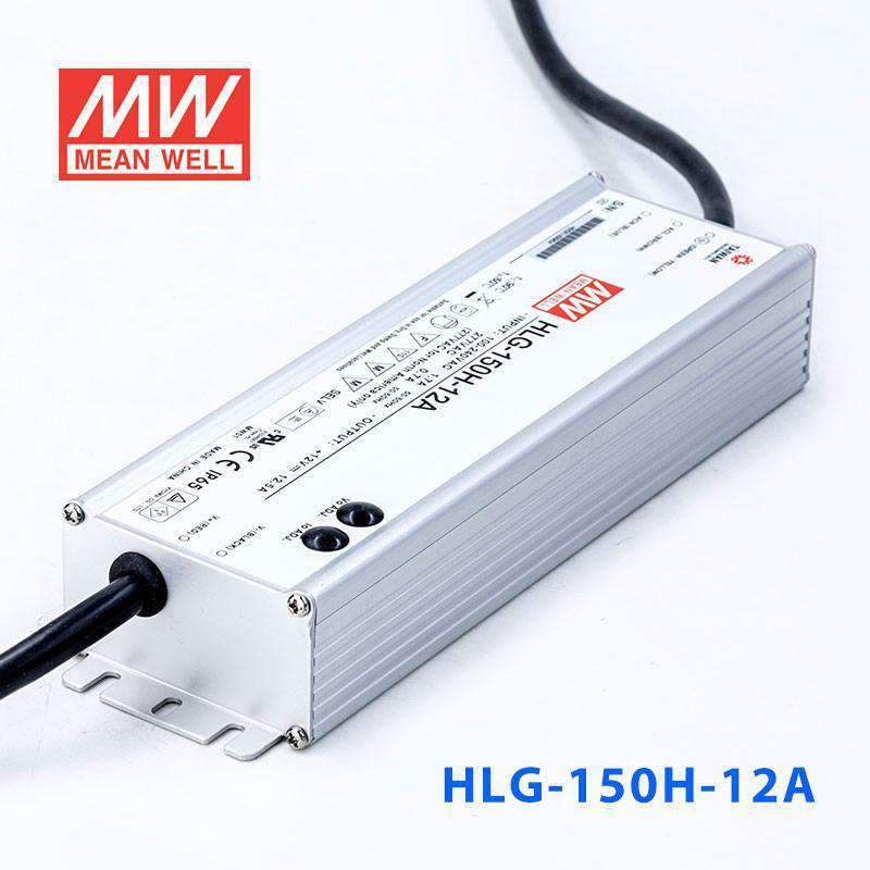 Mean Well HLG - 150H - 12A Power Supply 150W 12V - Adjustable - HLG - 150H - 12A - powersupplymall.com