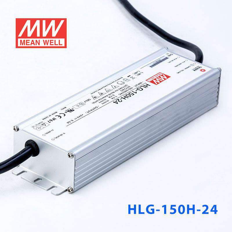 Mean Well HLG - 150H - 24 Power Supply 150W 24V - HLG - 150H - 24 - powersupplymall.com