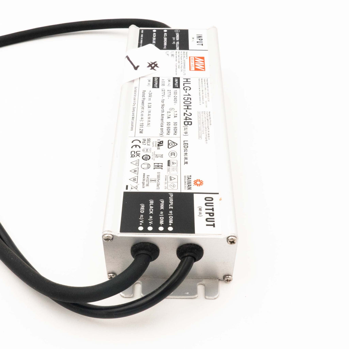 Mean Well HLG - 150H - 24B Power Supply 150W 24V - Open Box - HLG - 150H - 24B - OB1 - powersupplymall.com