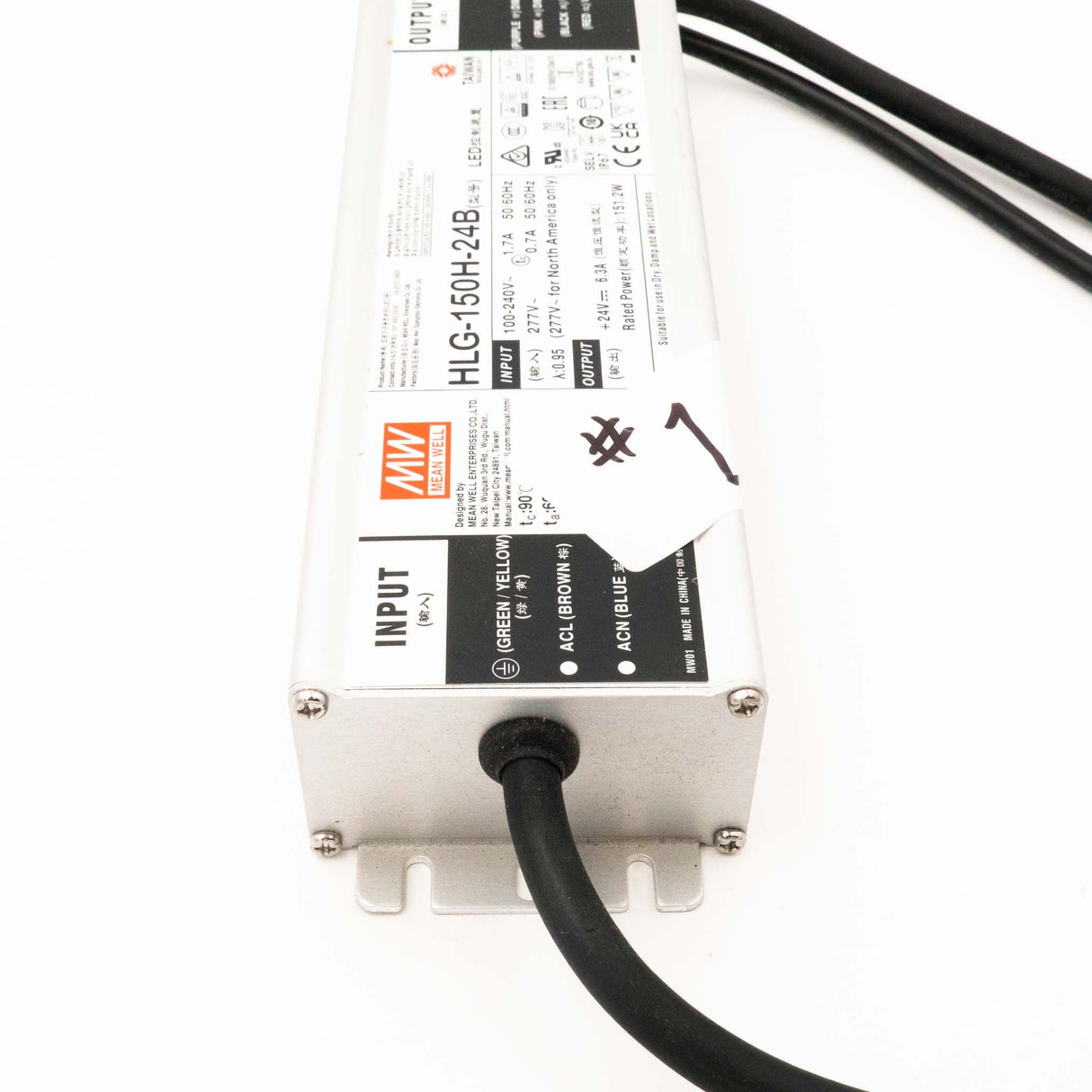 Mean Well HLG - 150H - 24B Power Supply 150W 24V - Open Box - HLG - 150H - 24B - OB1 - powersupplymall.com