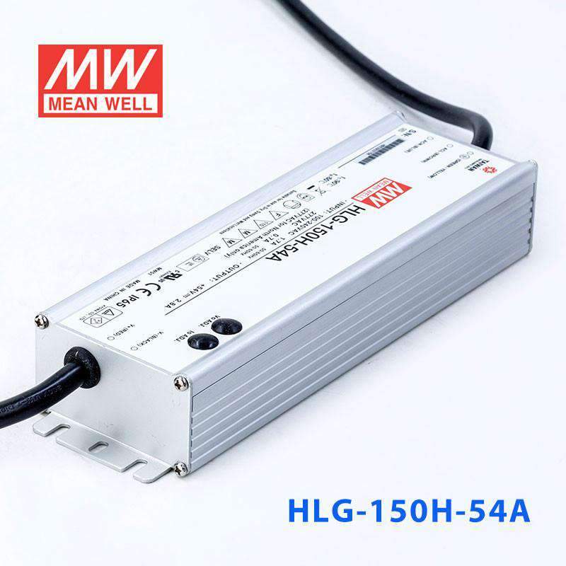 Mean Well HLG - 150H - 54A Power Supply 150W 54V - Adjustable - HLG - 150H - 54A - powersupplymall.com