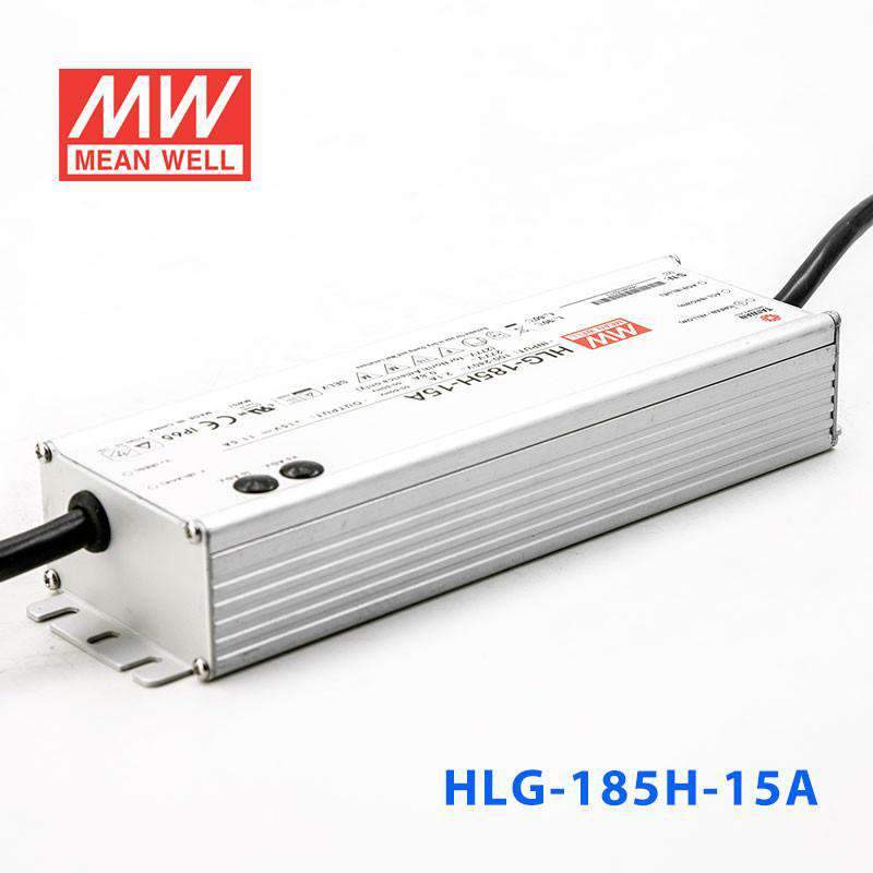 Mean Well HLG - 185H - 15A Power Supply 172.5W 15V - Adjustable - HLG - 185H - 15A - powersupplymall.com