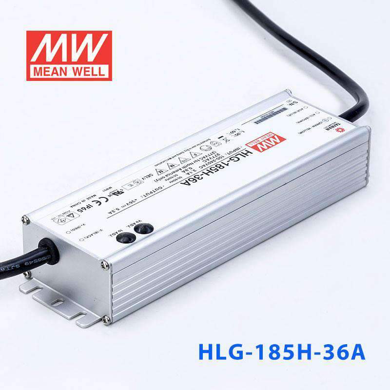 Mean Well HLG - 185H - 36A Power Supply 185W 36V - Adjustable - HLG - 185H - 36A - powersupplymall.com