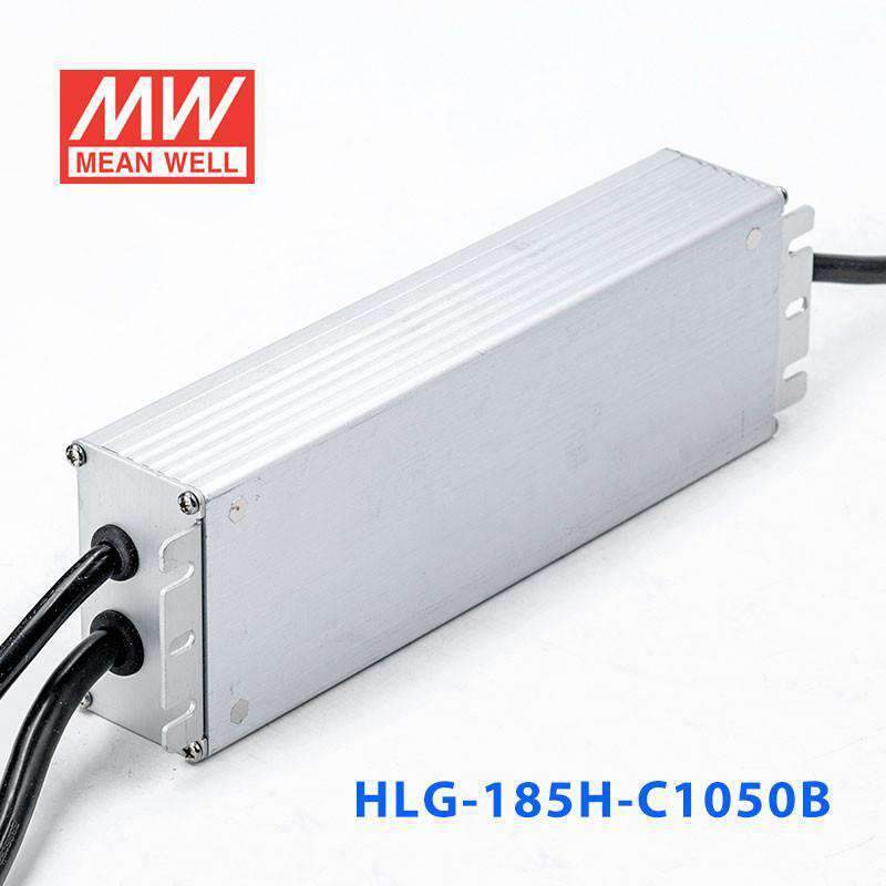 Mean Well HLG - 185H - C1050B Power Supply 199.5W 1050mA - Dimmable - HLG-185H-C1050B - powersupplymall.com