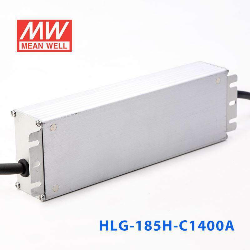 Mean Well HLG - 185H - C1400A Power Supply 200.2W 1400mA - Adjustable - HLG - 185H - C1400A - powersupplymall.com