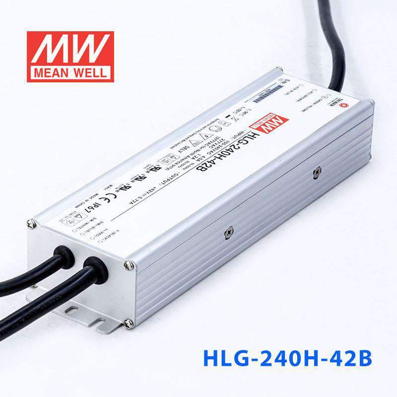Mean Well HLG - 240H - 42B Power Supply 240W 42V - Dimmable - HLG - 240H - 42B - powersupplymall.com