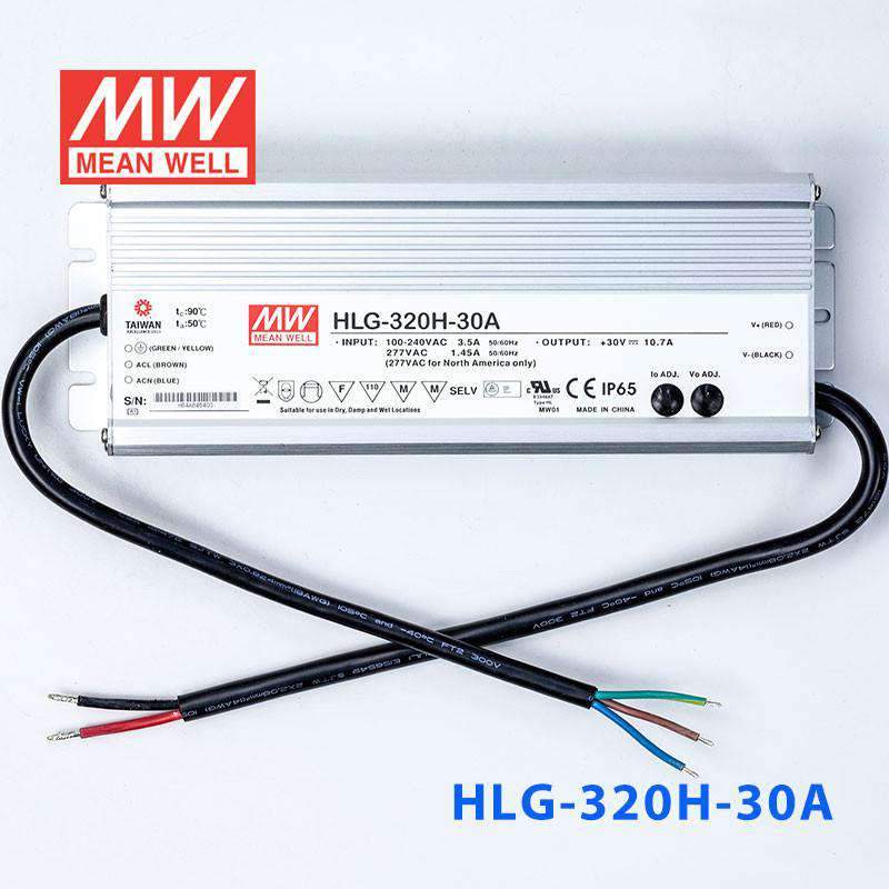 Mean Well HLG - 320H - 30A Power Supply 320W 30V - Adjustable - HLG - 320H - 30A - powersupplymall.com