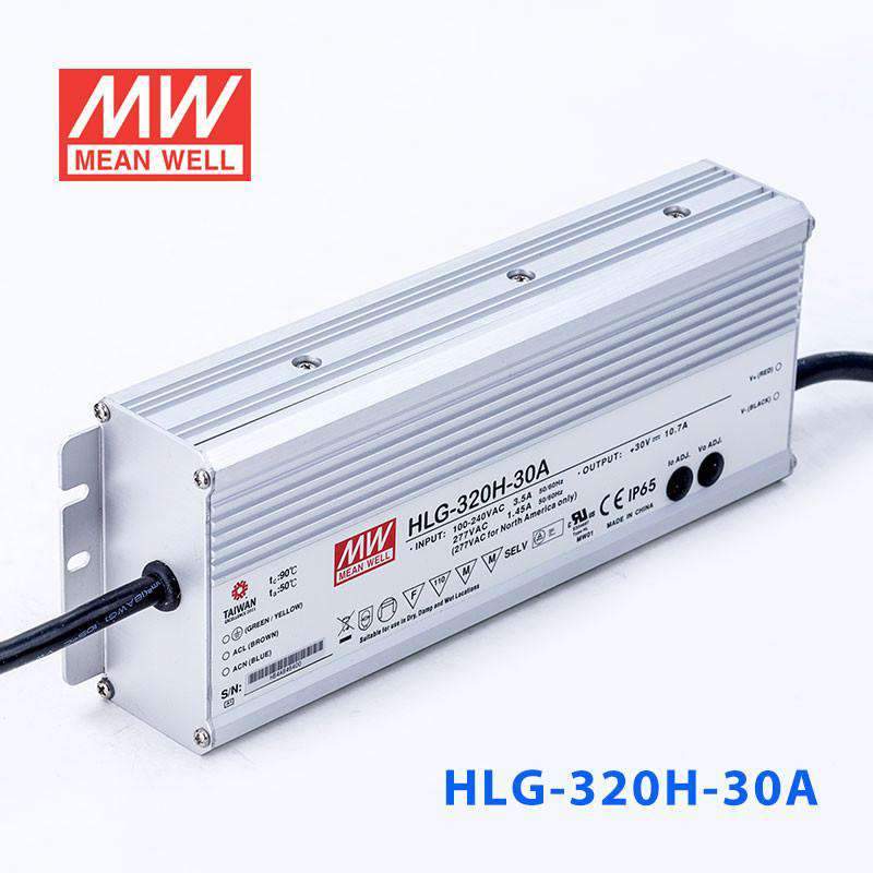 Mean Well HLG - 320H - 30A Power Supply 320W 30V - Adjustable - HLG - 320H - 30A - powersupplymall.com
