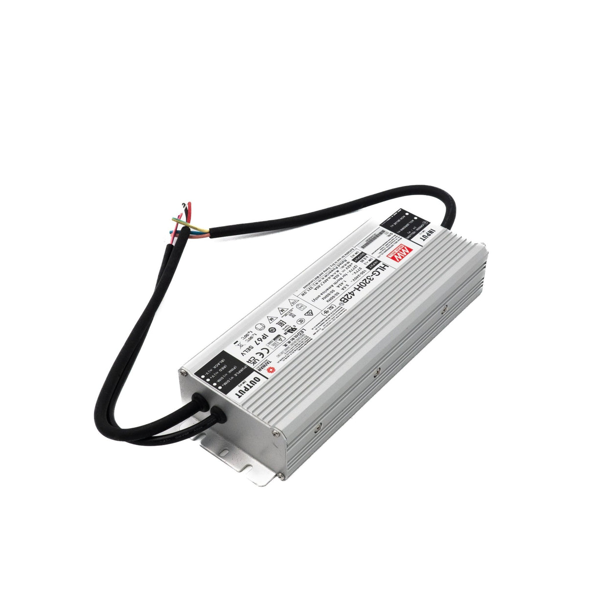 Mean Well HLG - 320H - 42B Power Supply 320W 42V - Dimmable - HLG - 320H - 42B - powersupplymall.com
