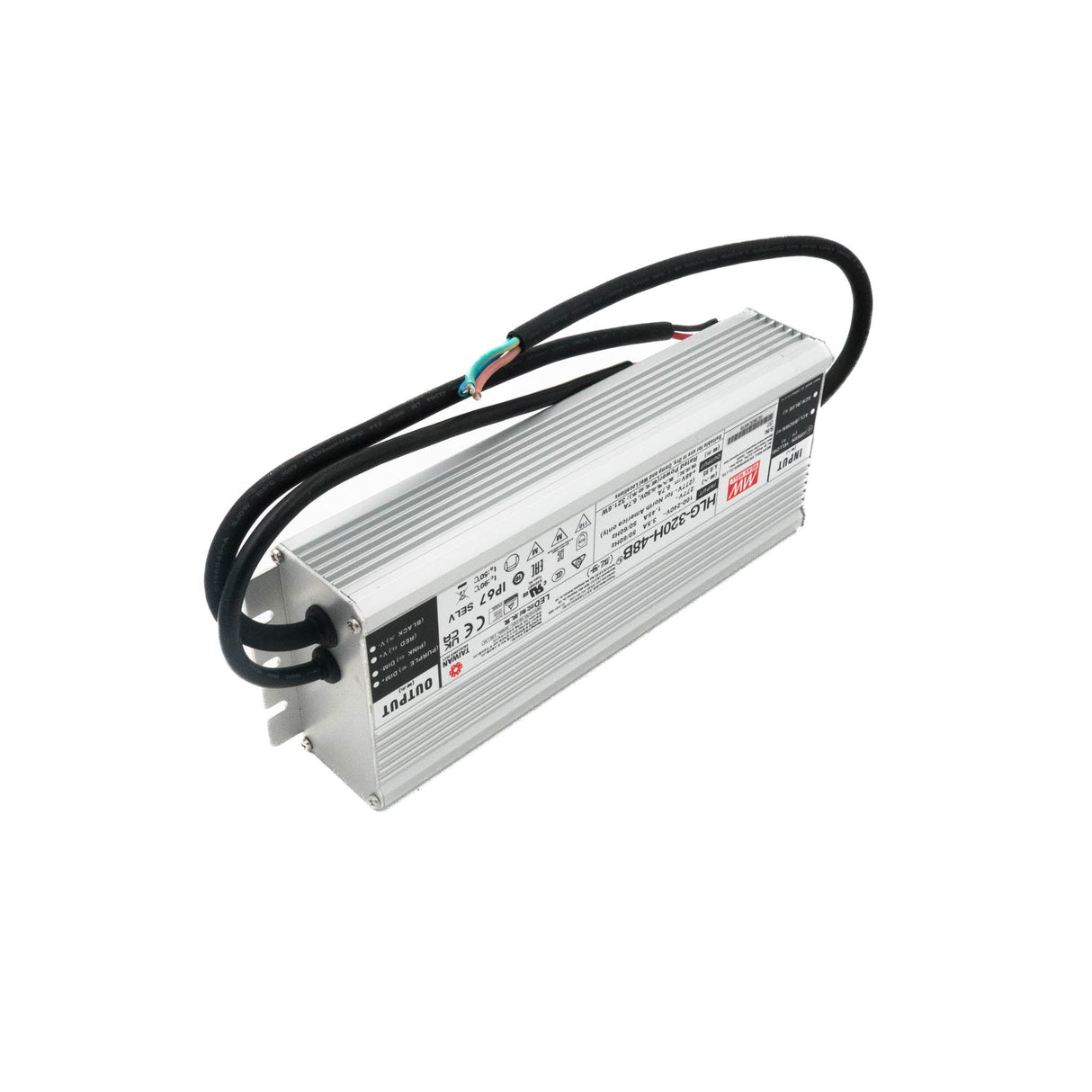Mean Well HLG - 320H - 48B Power Supply 320W 48V - Dimmable - HLG-320H-48B - powersupplymall.com
