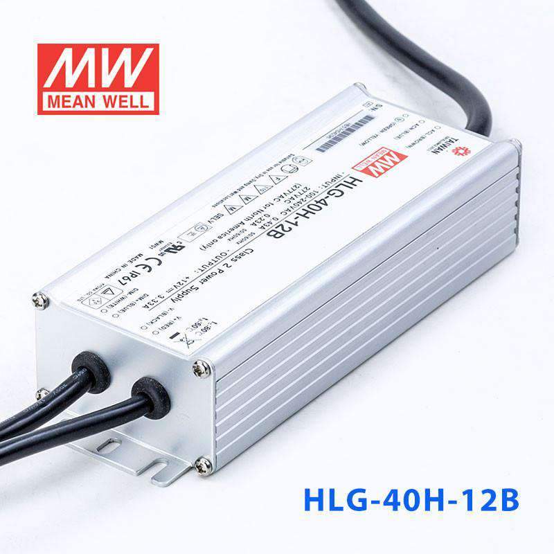 Mean Well HLG - 40H - 12B Power Supply 40W 12V - Dimmable - HLG - 40H - 12B - powersupplymall.com