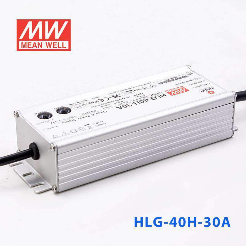 Mean Well HLG-40H-30A Power Supply 40W 30V - Adjustable 1.34A - HLG-40H-30A - powersupplymall.com