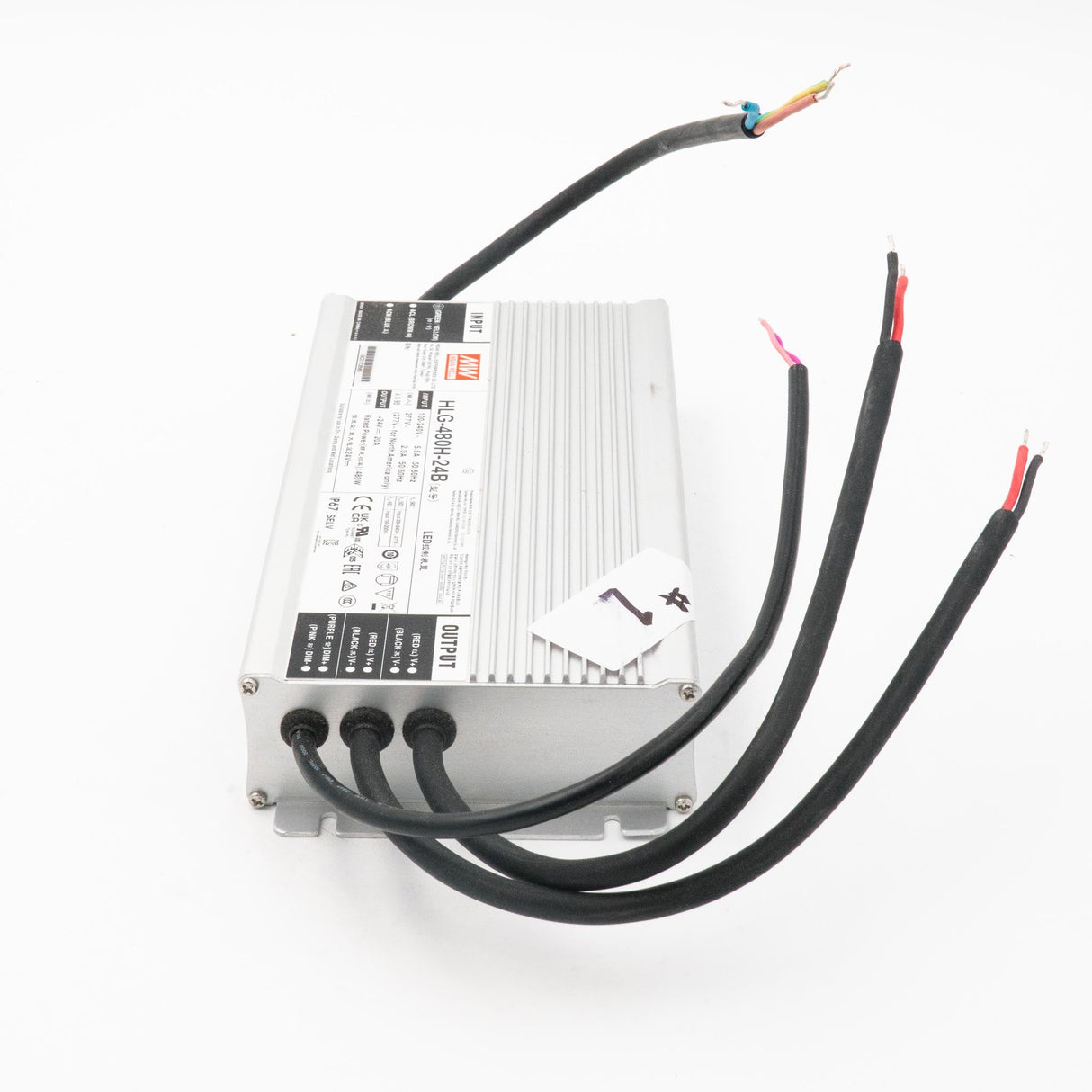 Mean Well HLG - 480H - 24B Power Supply 480W 24V - Open Box - HLG - 480H - 24B - OB1 - powersupplymall.com