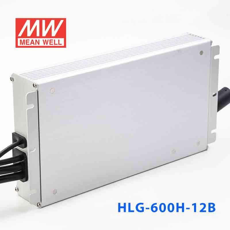 Mean Well HLG-600H-12B Power Supply 480W 12V - Dimmable 40A - HLG-600H-12B - powersupplymall.com