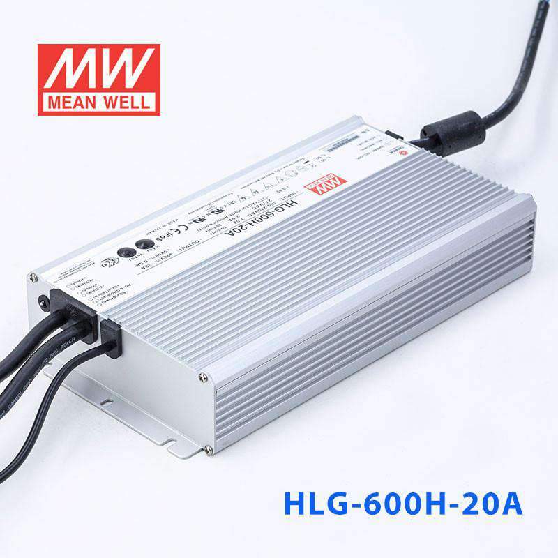 Mean Well HLG - 600H - 20A Power Supply 560W 20V - Adjustable - HLG-600H-20A - powersupplymall.com