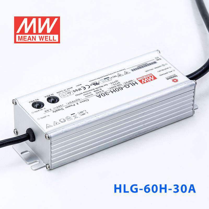 Mean Well HLG - 60H - 30A Power Supply 60W 30V - Adjustable - HLG - 60H - 30A - powersupplymall.com