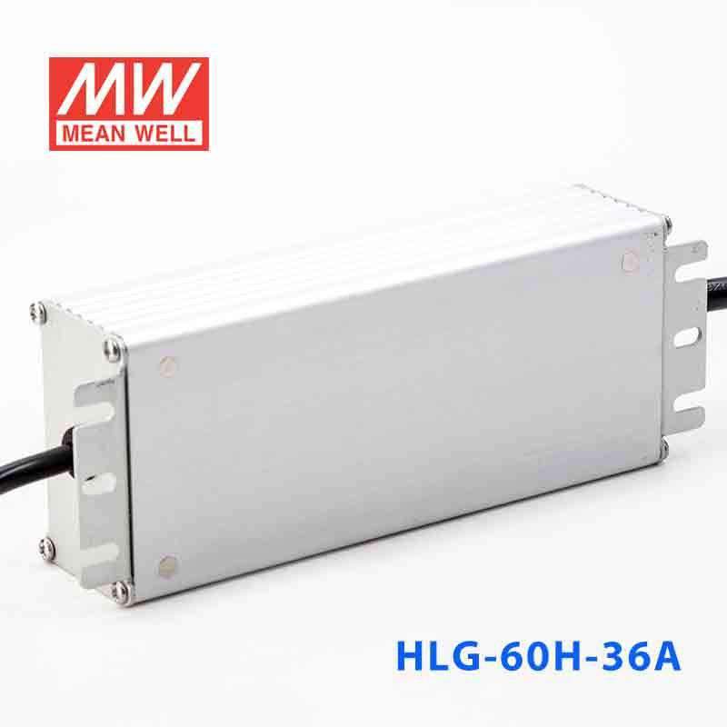 Mean Well HLG-60H-36A Power Supply 60W 36V - Adjustable 1.7A - HLG-60H-36A - powersupplymall.com