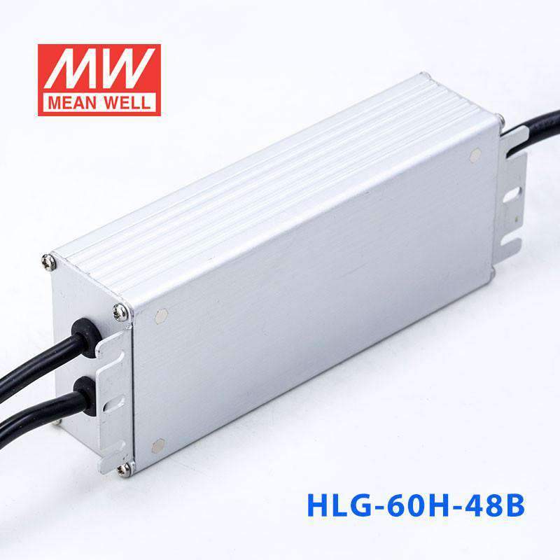 Mean Well HLG-60H-48B Power Supply 60W 48V - Dimmable 1.3A - HLG-60H-48B - powersupplymall.com