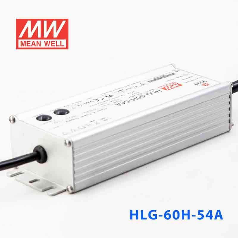 Mean Well HLG - 60H - 54A Power Supply 60W 54V - Adjustable - HLG - 60H - 54A - powersupplymall.com