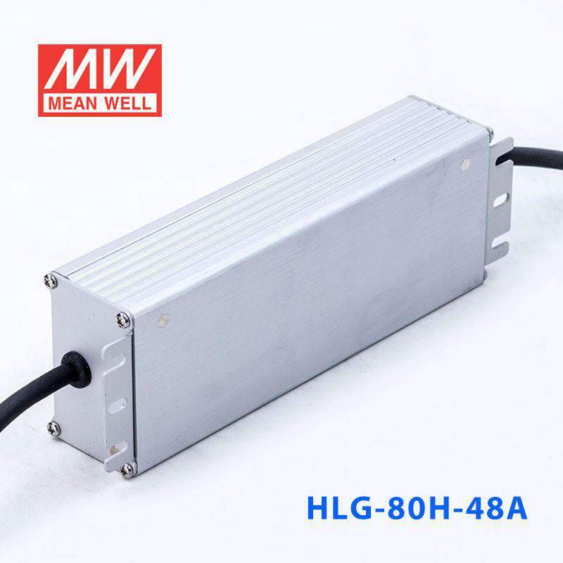 Mean Well HLG-80H-48A Power Supply 80W 48V - Adjustable 1.7A - HLG-80H-48A - powersupplymall.com
